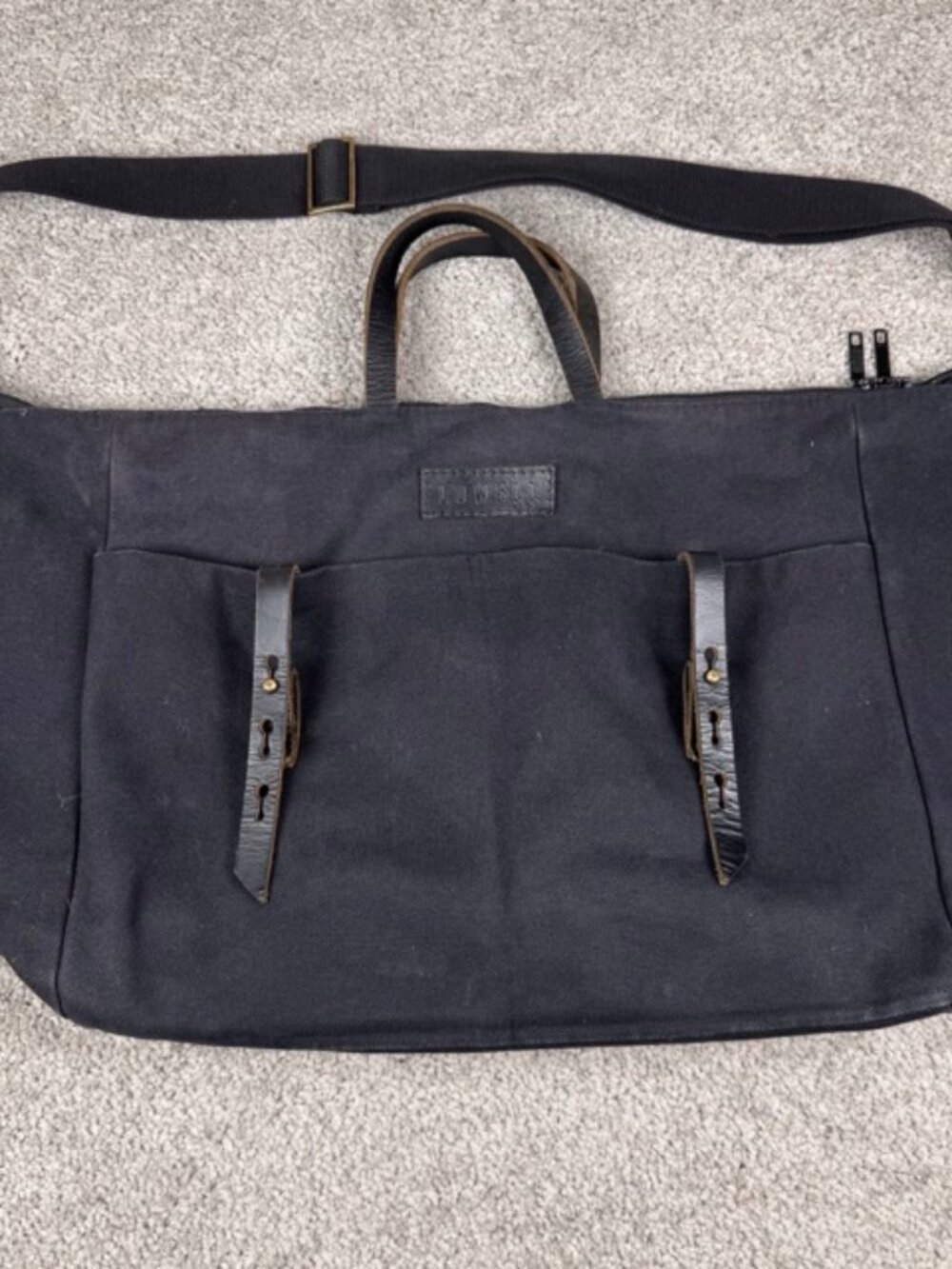 Lowell Dante Messenger Carry Bag Montreal Canada Canvas Cotton Leather